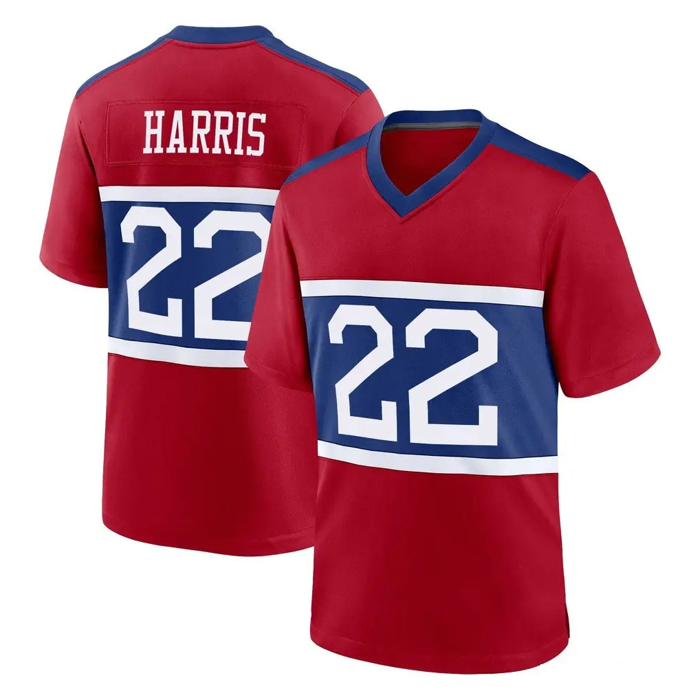 Pkot NY.Giants #22 Najee Harris Player Red Century Home Game Stitched Jerseys