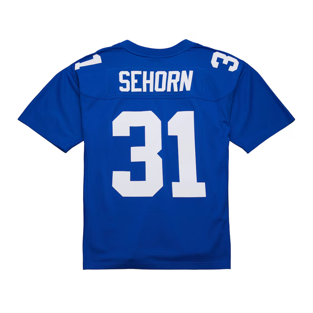 Pkot NY.Giants #31 Jason Sehorn Mitchell & Ness Royal 2000 Legacy Replica Stitched Jerseys