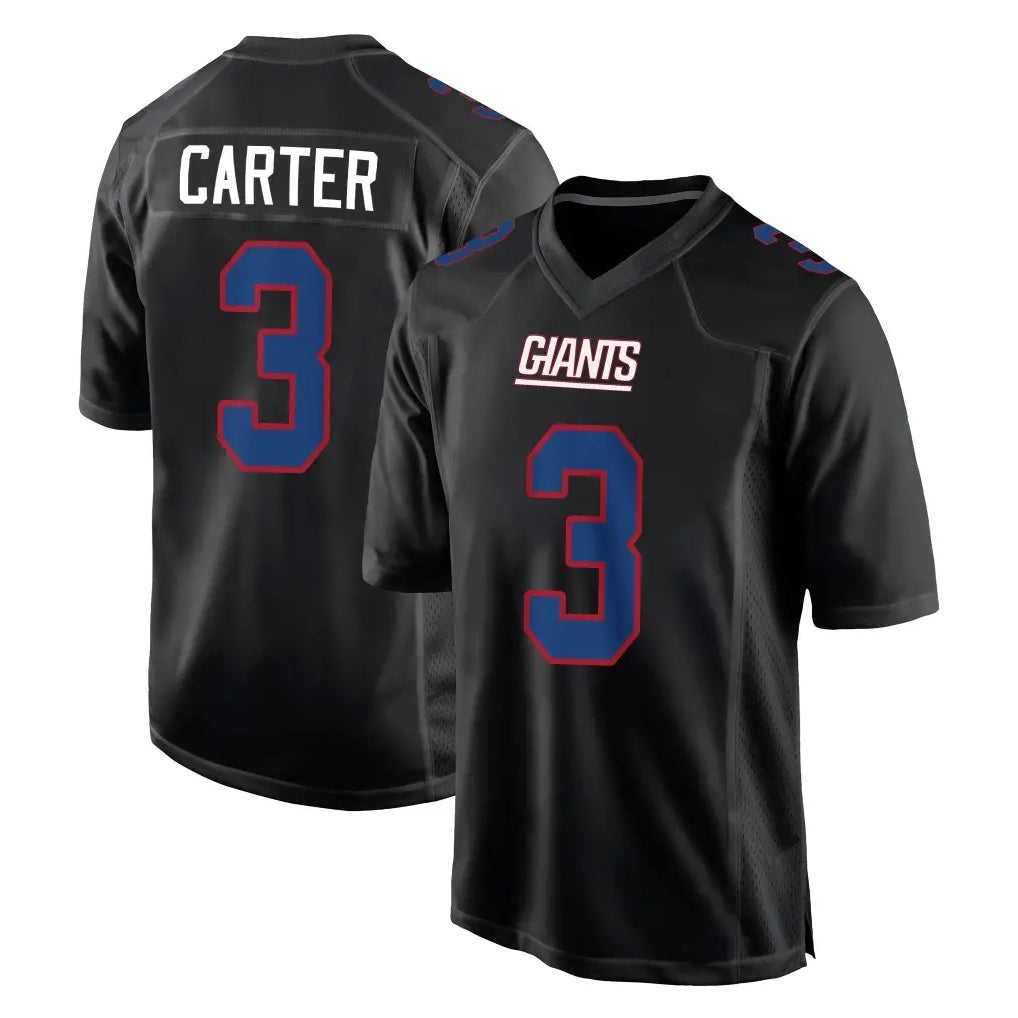 Pkot NY.Giants #3 Abdul Carter Player Carbon Fashion Limited Home Game Stitched Jerseys
