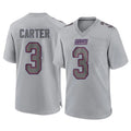 Pkot NY.Giants #3 Abdul Carter Player Gray Atmosphere Fashion Limited Game Stitched Jerseys