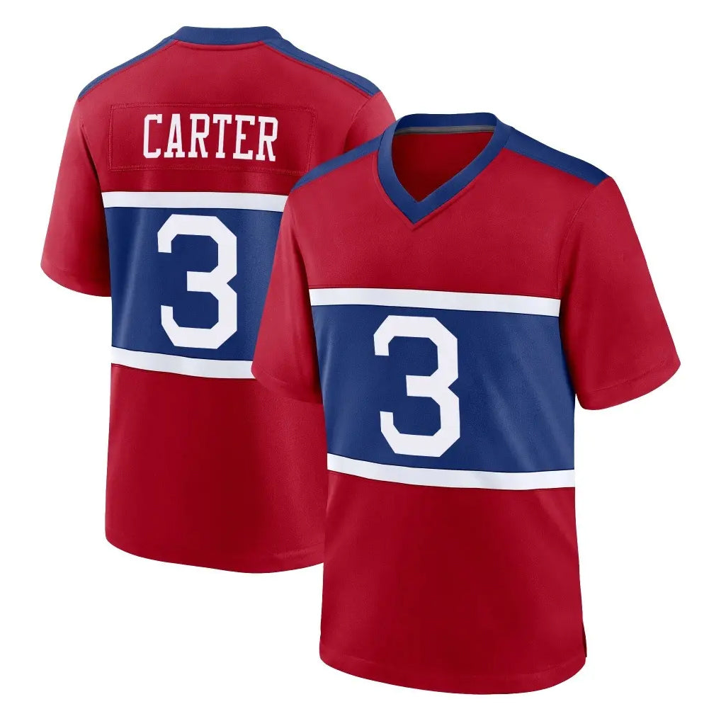 Pkot NY.Giants #3 Abdul Carter Player Red Century Home Game Stitched Jerseys