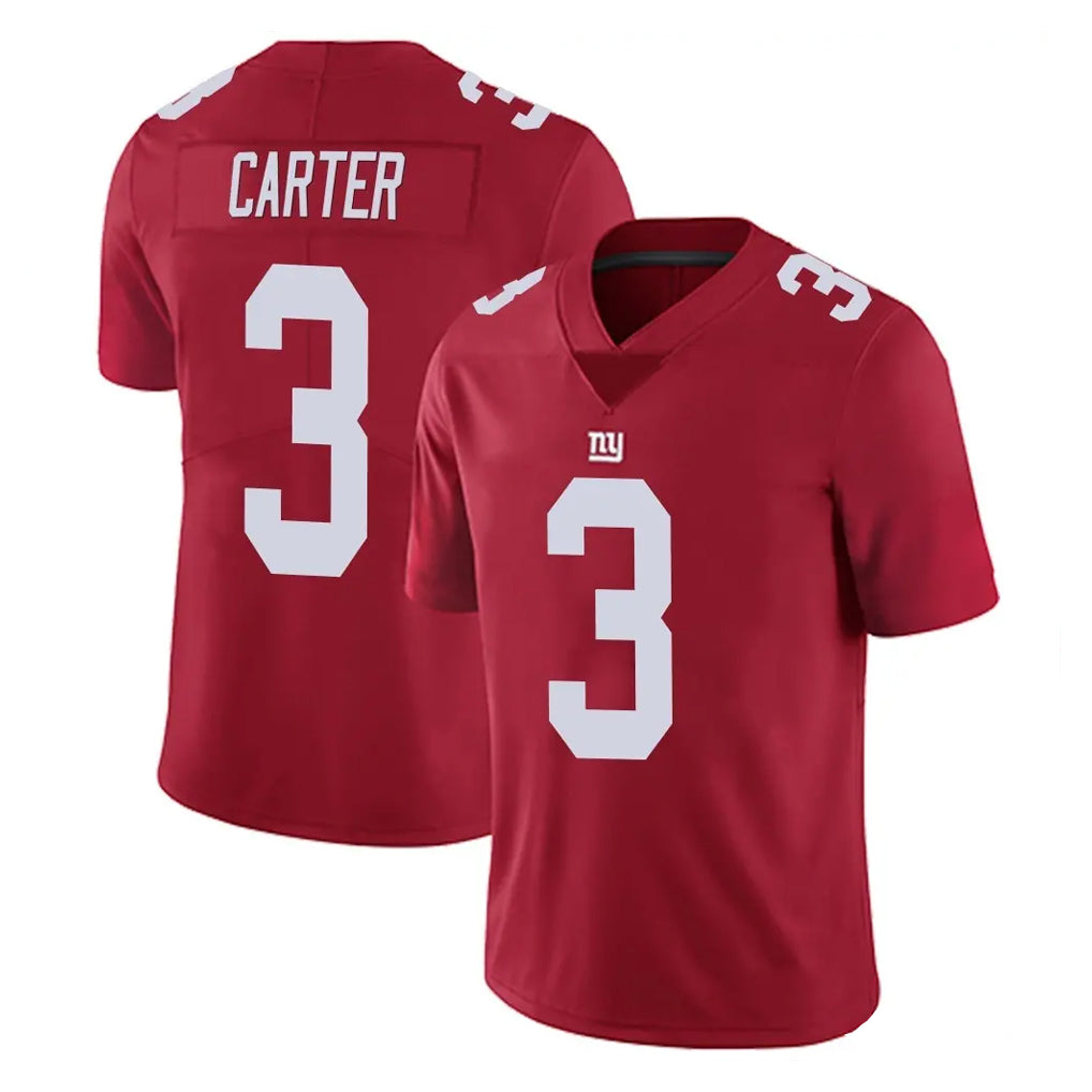Pkot NY.Giants #3 Abdul Carter Player Red Limited Vapor Untouchable Home Game Stitched Jerseys