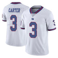 Pkot NY.Giants #3 Abdul Carter Player White Color Rush Home Game Stitched Jerseys