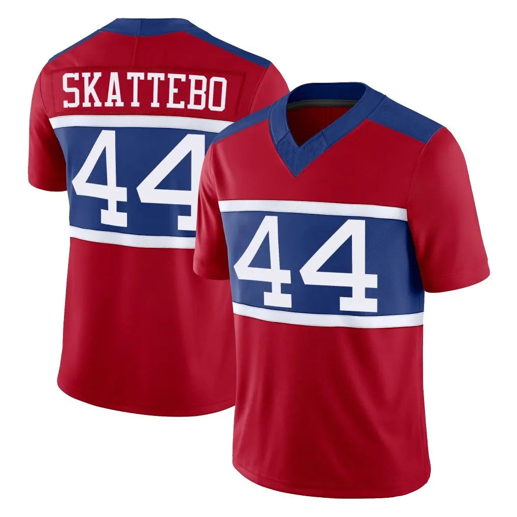 Pkot NY.Giants #44 Cam Skattebo Player Red Century Vapor F.U.S.E. Home Game Stitched Jerseys