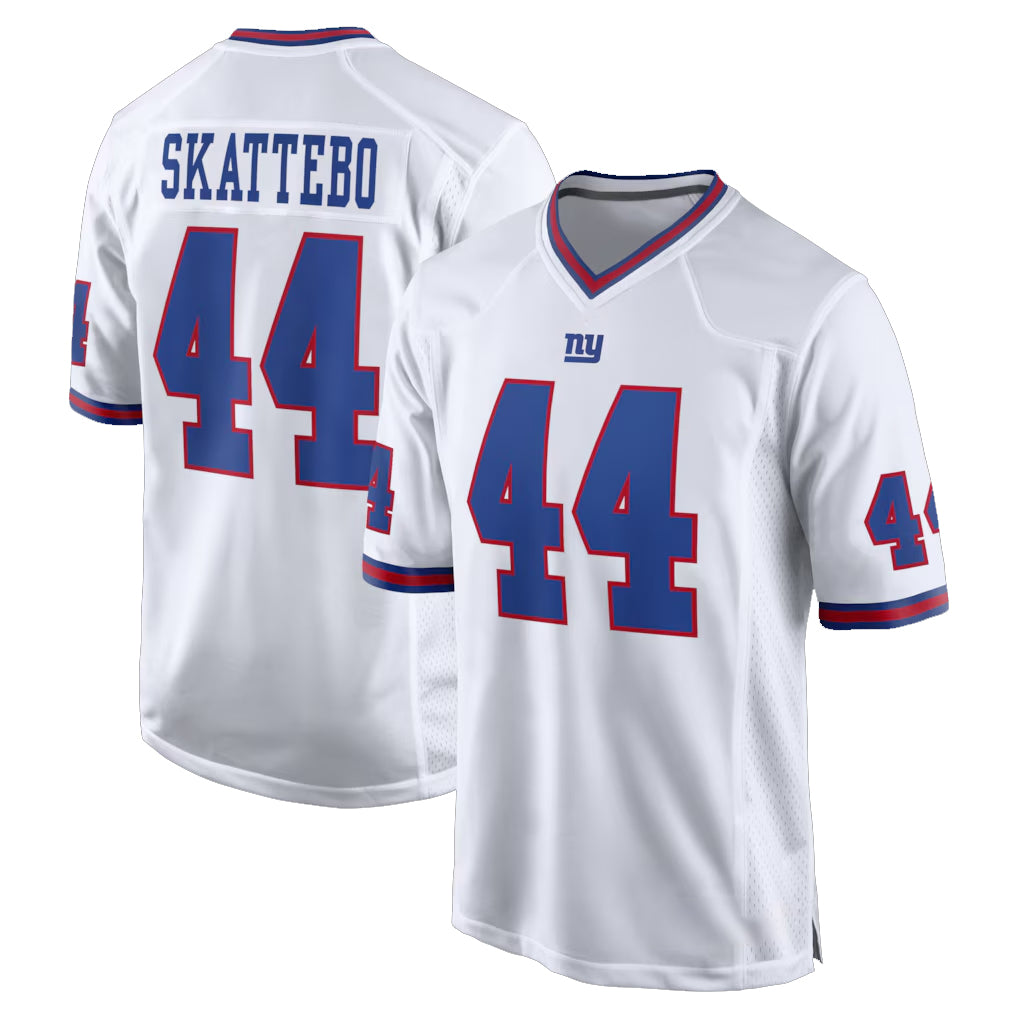 Pkot NY.Giants #44 Cam Skattebo Player White Game Home Stitched Jerseys