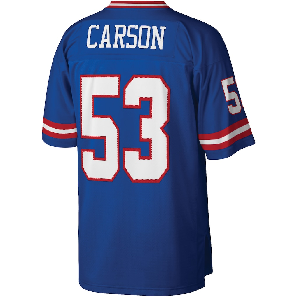 Pkot NY.Giants #53 Harry Carson Mitchell & Ness Royal Legacy Replica Stitched Jerseys
