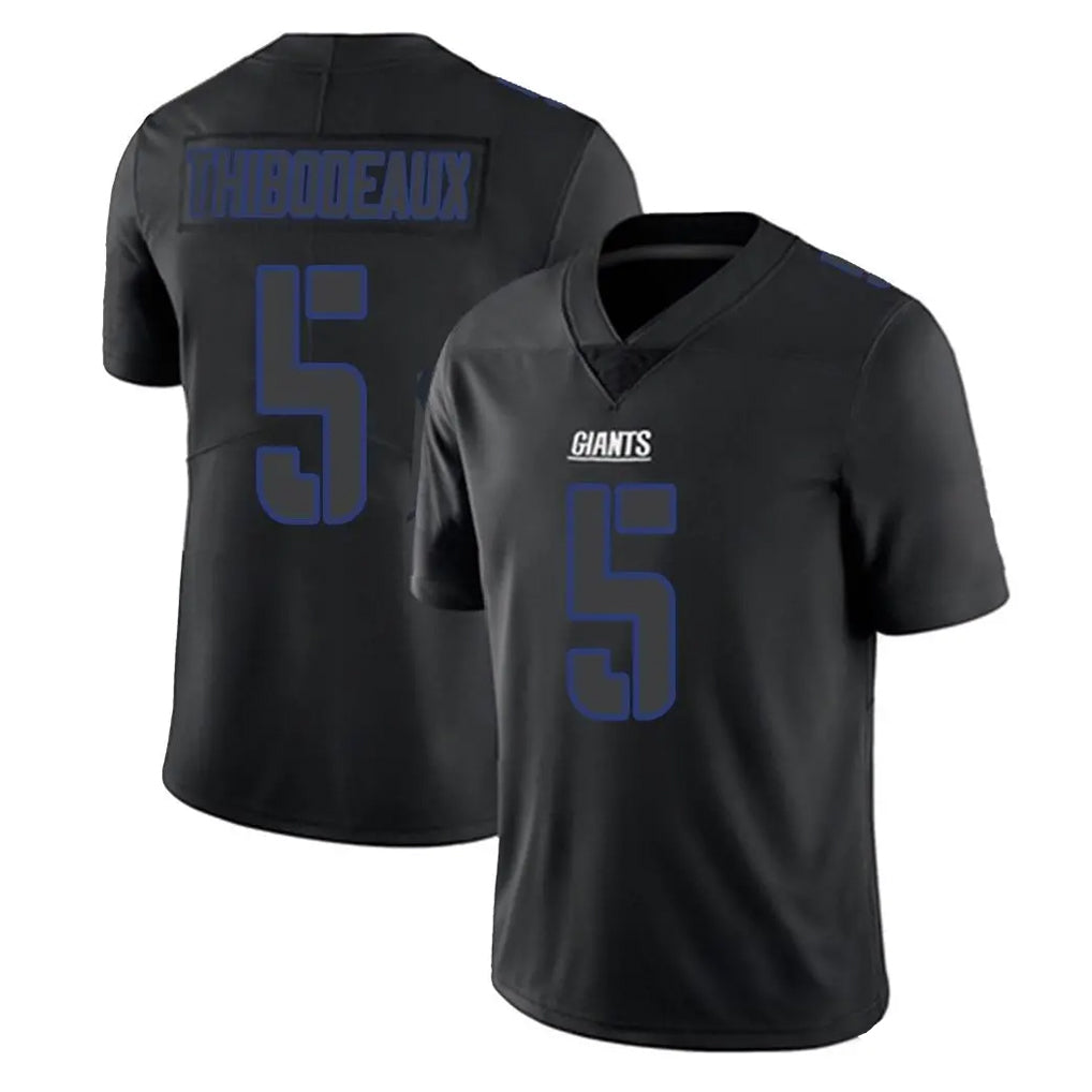 Pkot NY.Giants #5 Kayvon Thibodeaux Player Black Impact Limited Home Game Stitched Jerseys