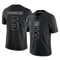 Pkot NY.Giants #5 Kayvon Thibodeaux Player Black Limited Reflective Home Game Stitched Jerseys
