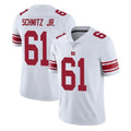 Pkot NY.Giants #61 John Michael Schmitz Jr. Player White Limited Vapor Untouchable Home Game Stitched Jerseys