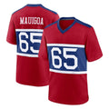 Pkot NY.Giants #65 Francis Mauigoa Player Red Century Home Game Stitched Jerseys