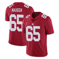 Pkot NY.Giants #65 Francis Mauigoa Player Red Limited Vapor Untouchable Home Game Stitched Jerseys