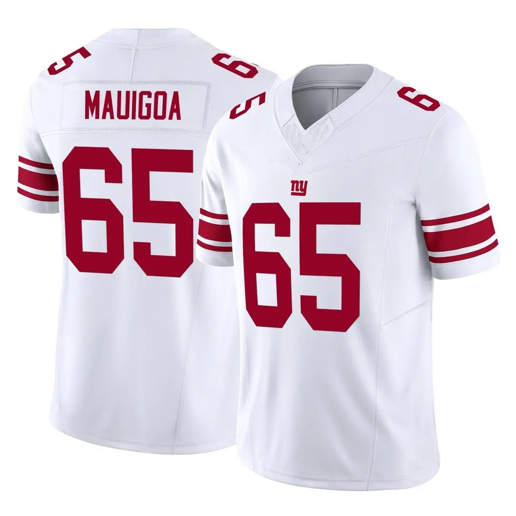 Pkot NY.Giants #65 Francis Mauigoa Player White Limited Vapor F.U.S.E. Home Game Stitched Jerseys