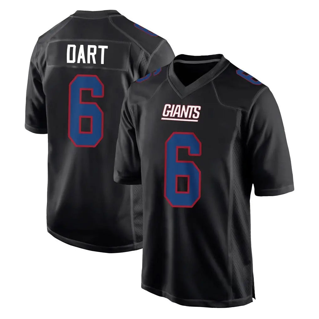 Pkot NY.Giants #6 Jaxson Dart Player Carbon Fashion Limited Home Game Stitched Jerseys