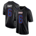 Pkot NY.Giants #6 Jaxson Dart Player Carbon Fashion Limited Home Game Stitched Jerseys