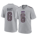 Pkot NY.Giants #6 Jaxson Dart Player Gray Atmosphere Fashion Limited Game Stitched Jerseys