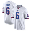 Pkot NY.Giants #6 Jaxson Dart Player White Game Home Stitched Jerseys