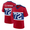 Pkot NY.Giants #72 Jermaine Eluemunor Player Red Century Home Game Stitched Jerseys