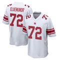 Pkot NY.Giants #72 Jermaine Eluemunor Player White Home Game Stitched Jerseys