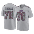 Pkot NY.Giants #78 Andrew Thomas Player Gray Atmosphere Fashion Limited Game Stitched Jerseys