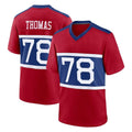 Pkot NY.Giants #78 Andrew Thomas Player Red Century Home Game Stitched Jerseys