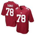 Pkot NY.Giants #78 Andrew Thomas Player Red Home Game Stitched Jerseys