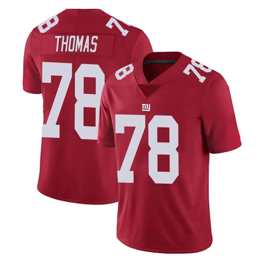Pkot NY.Giants #78 Andrew Thomas Player Red Limited Vapor Untouchable Home Game Stitched Jerseys
