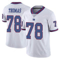 Pkot NY.Giants #78 Andrew Thomas Player White Color Rush Home Game Stitched Jerseys