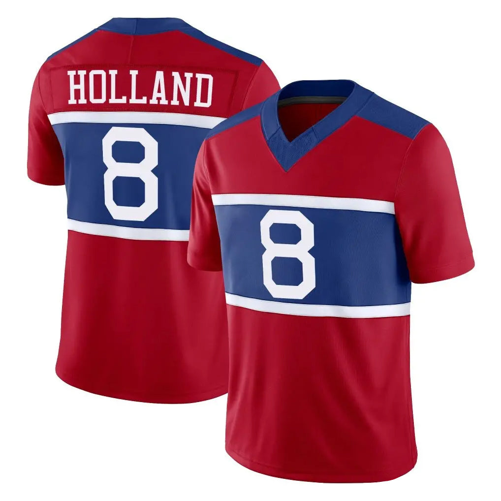 Pkot NY.Giants #8 Jevon Holland Player Red Century Vapor F.U.S.E. Home Game Stitched Jerseys