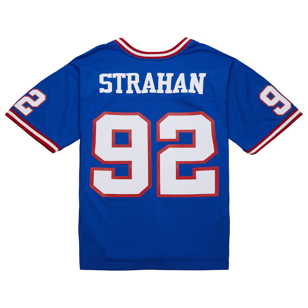 Pkot NY.Giants #92 Michael Strahan Mitchell & Ness Royal 1993 Legacy Replica Stitched Jerseys