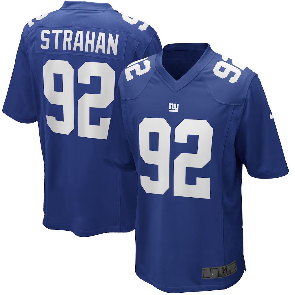 Pkot NY.Giants #92 Michael Strahan Royal Game Retired Player  Stitched Jerseys