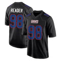 Pkot NY.Giants #98 DJ Reader Player Carbon Fashion Limited Home Game Stitched Jerseys