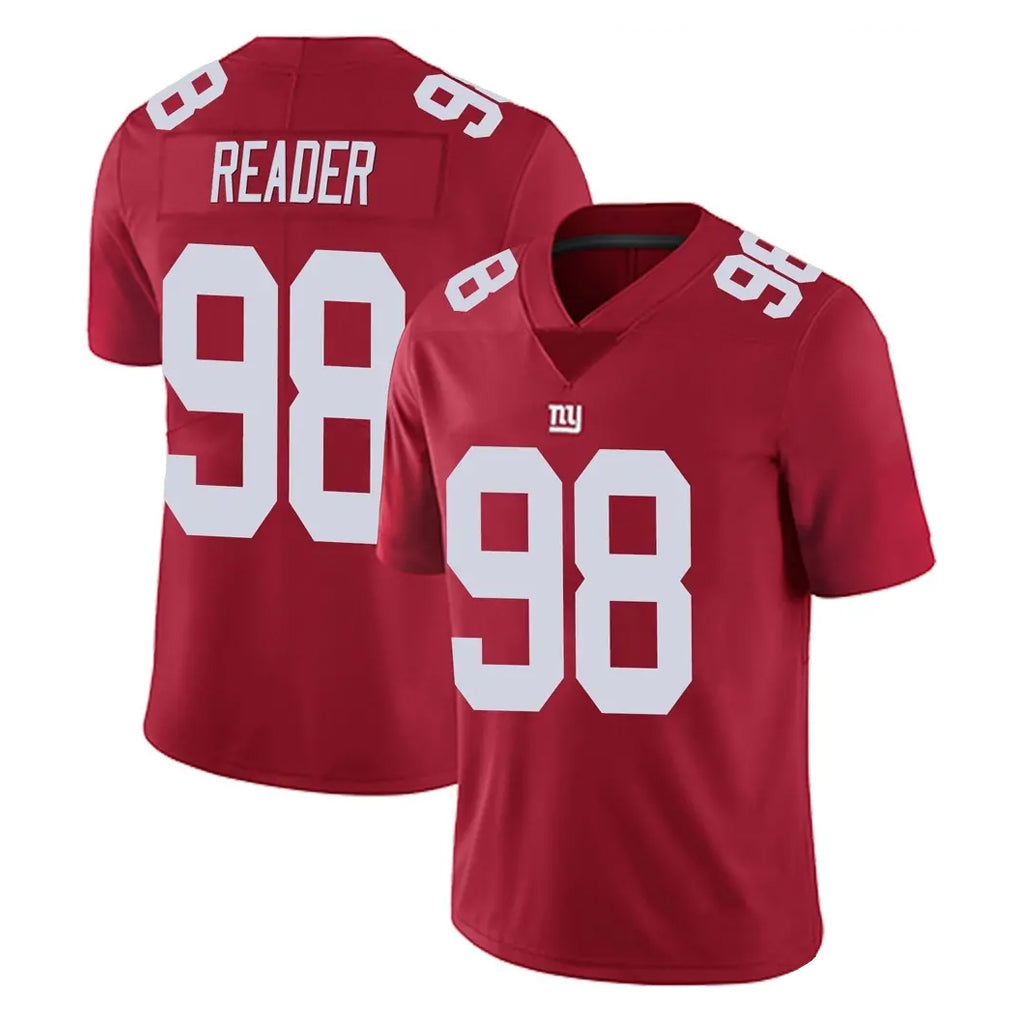 Pkot NY.Giants #98 DJ Reader Player Red Limited Vapor Untouchable Home Game Stitched Jerseys