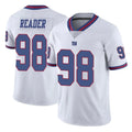 Pkot NY.Giants #98 DJ Reader Player White Color Rush Home Game Stitched Jerseys