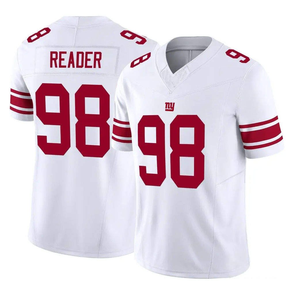Pkot NY.Giants #98 DJ Reader Player White Limited Vapor F.U.S.E. Home Game Stitched Jerseys