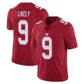 Pkot NY.Giants #9 Lsaiah Likely Player Red Limited Vapor Untouchable Home Game Stitched Jerseys