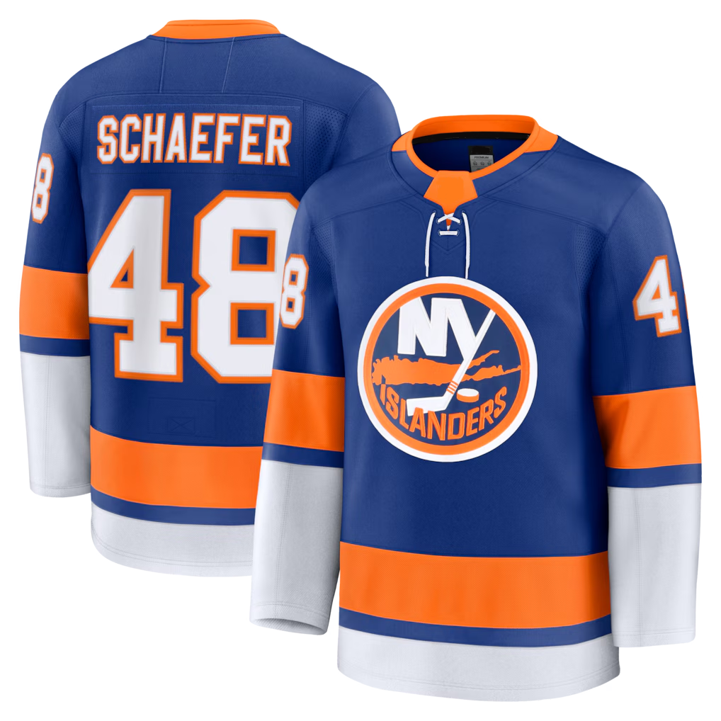 Pkot NY.Islanders #48 Matthew Schaefer Royal Home Premium Jerseys