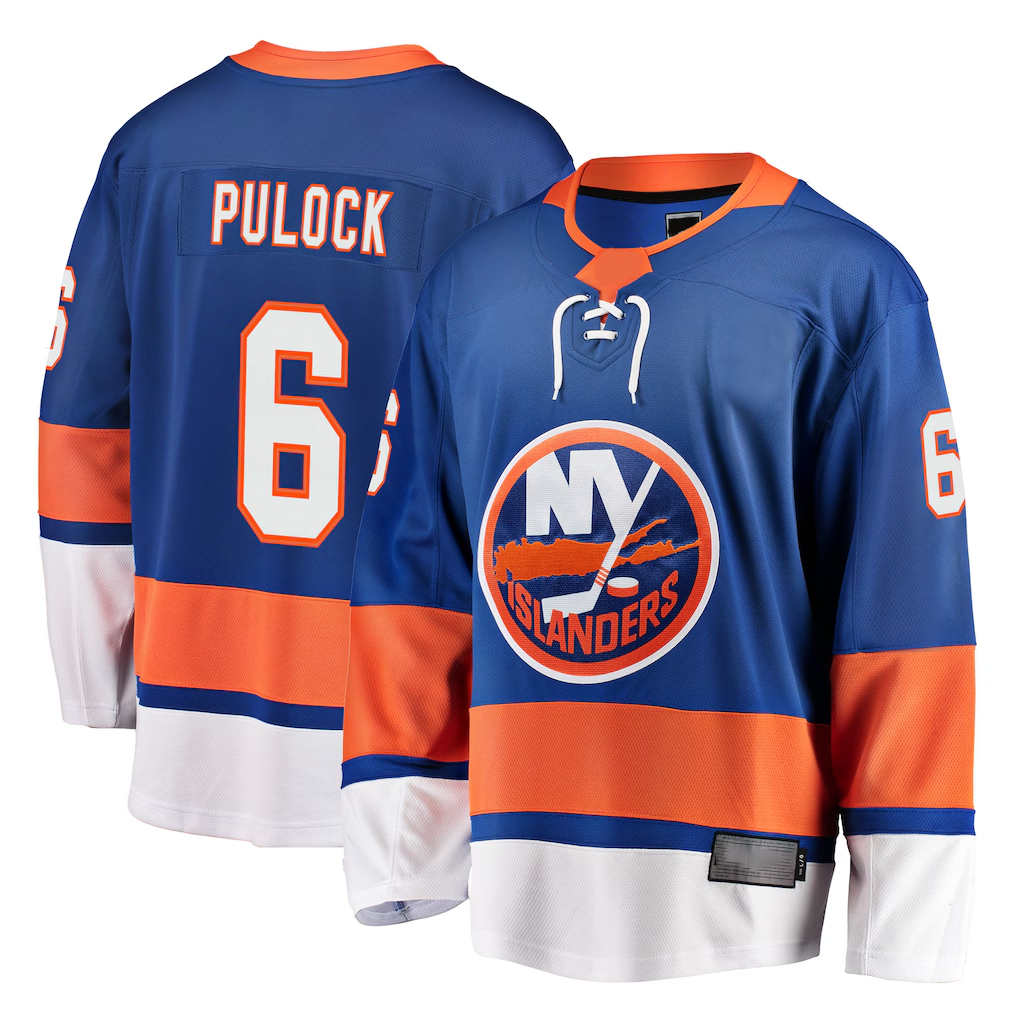 Pkot NY.Islanders #6 Ryan Pulock Royal Breakaway Player Jerseys