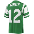 Pkot NY.Jets1968 #12 Joe Namath Mitchell & Ness Green Authentic Throwback Retired Player Puhic Stitched Jerseys