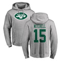 Pkot NY.Jets #15 Adonai Mitchell Player Gray LOGO Pullover Hoodies Limited Game Stitched Jerseys