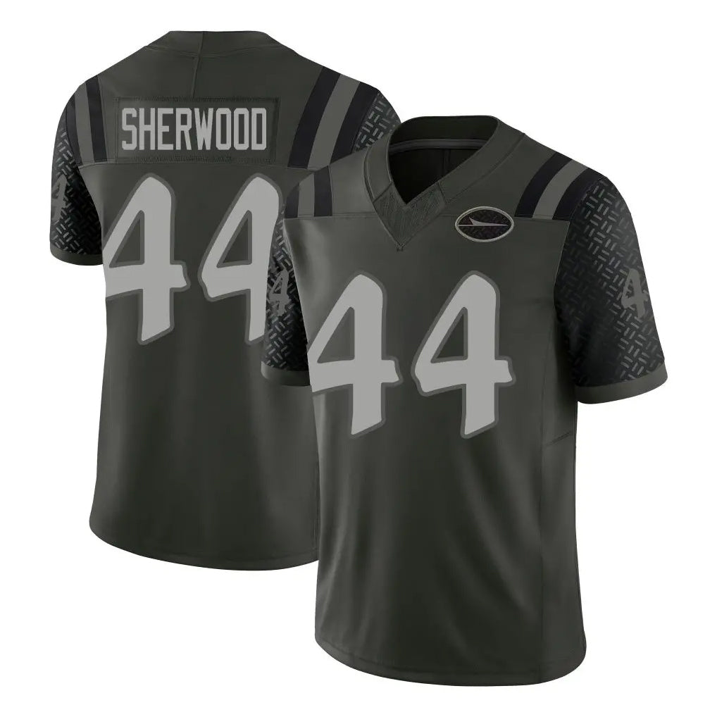 Pkot NY.Jets #44 Jamien Sherwood Player Green Limited 2025 Rivalries Collection Home Game Stitched Jerseys