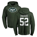 Pkot NY.Jets #52 Kingsley Enagbare Player Green LOGO Pullover Hoodies Limited Game Stitched Jerseys