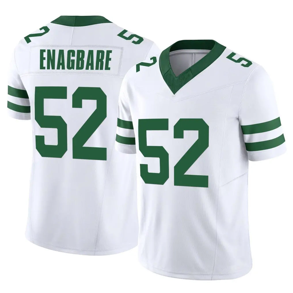 Pkot NY.Jets #52 Kingsley Enagbare Player White Legacy Limited Vapor F.U.S.E. Home Game Stitched Jerseys