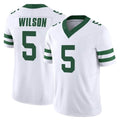 Pkot NY.Jets #5 Garrett Wilson Player White Legacy Limited Vapor F.U.S.E. Home Game Stitched Jerseys
