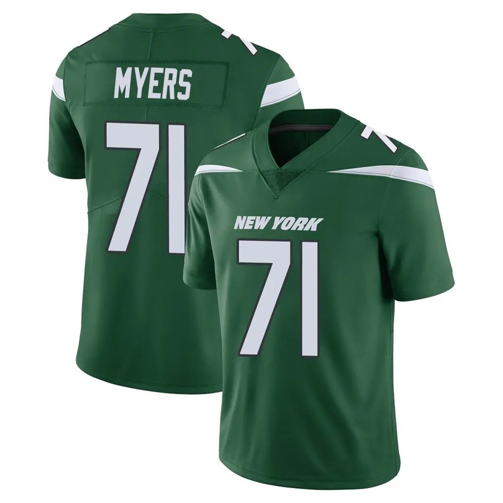 Pkot NY.Jets #71 Josh Myers Player Green Limited Vapor Home Game Stitched Jerseys