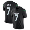 Pkot NY.Jets #7 Geno Smith Player Stealth Black Limited Vapor Home Game Stitched Jerseys