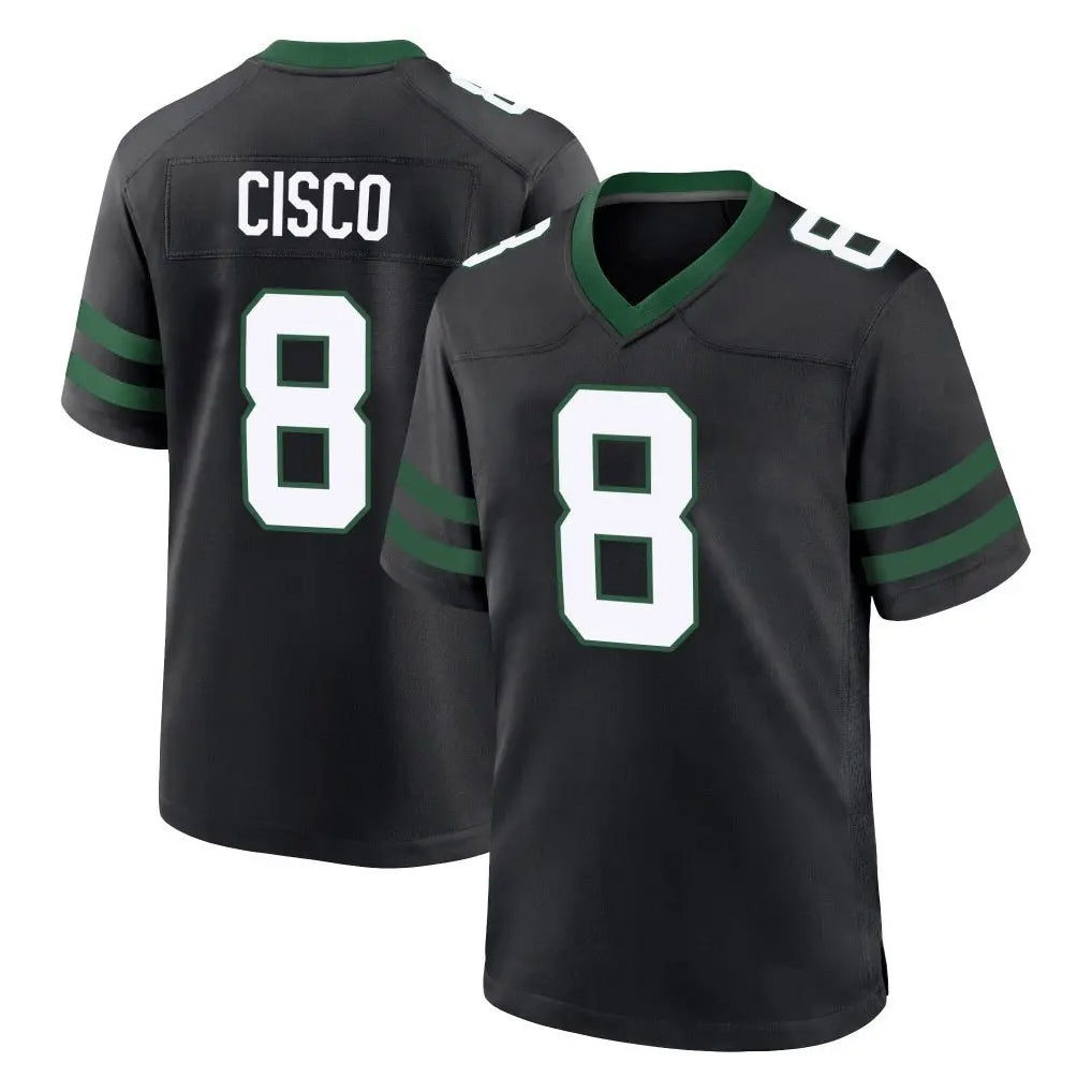 Pkot NY.Jets #8 Andre Cisco Player Black Legacy Home Game Stitched Jerseys