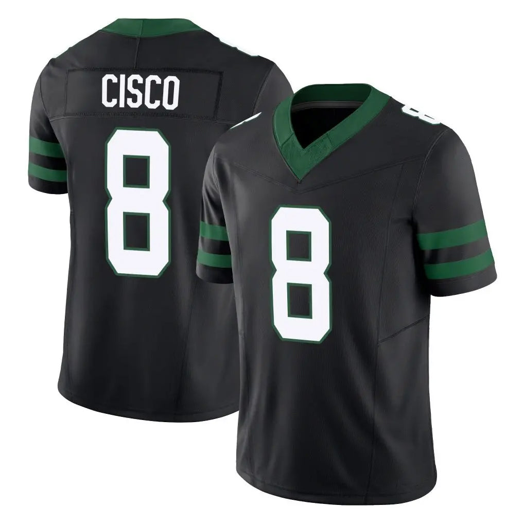 Pkot NY.Jets #8 Andre Cisco Player Black Limited Legacy Vapor F.U.S.E. Home Game Stitched Jerseys