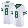 Pkot NY.Jets #8 Andre Cisco Player White Legacy Limited Vapor F.U.S.E. Home Game Stitched Jerseys