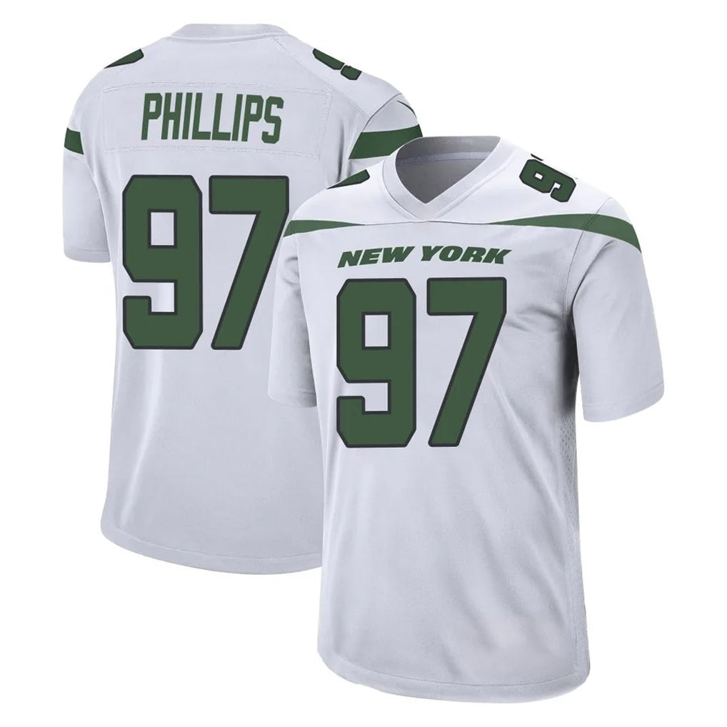Pkot NY.Jets #97 Harrison Phillips Player White Spotlight Home Game Stitched Jerseys