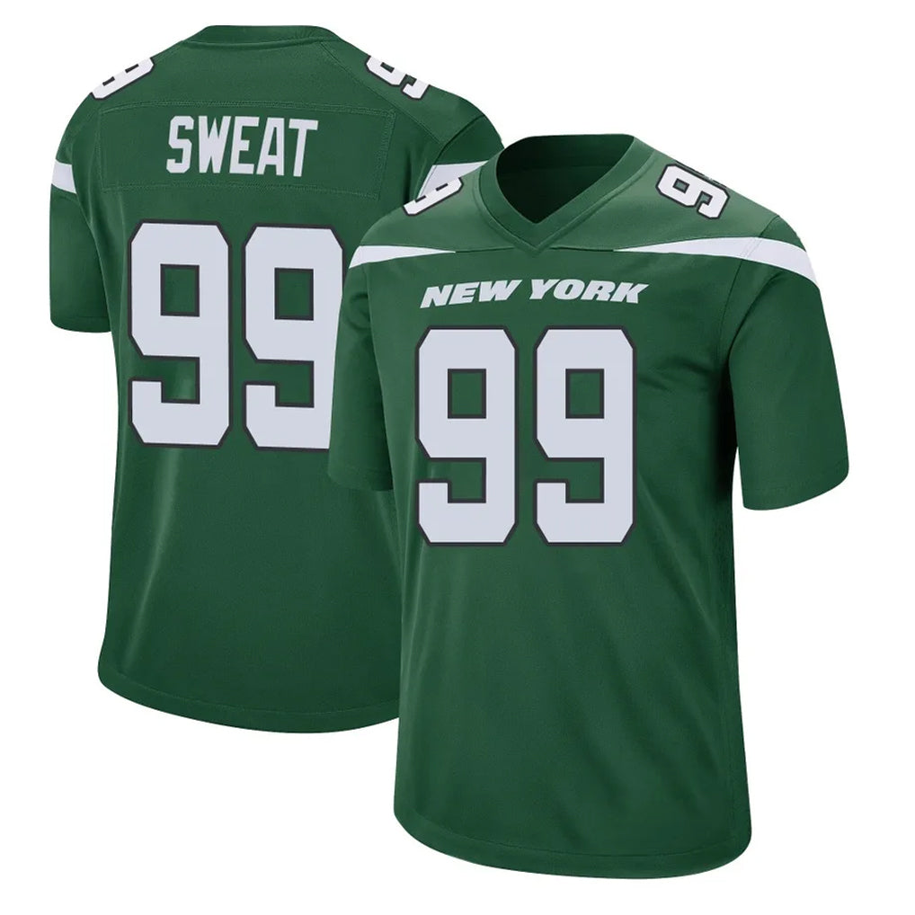 Pkot NY.Jets #99 T'Vondre Sweat Player Green Home Game Stitched Jerseys